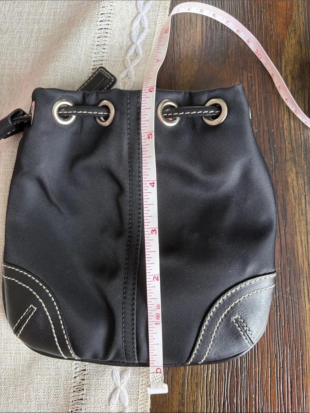 Vintage coach #8669 Mini Draw Drawstring Wristlet Pouch